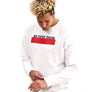 Unisex Essential Slogan White Sweatshirt